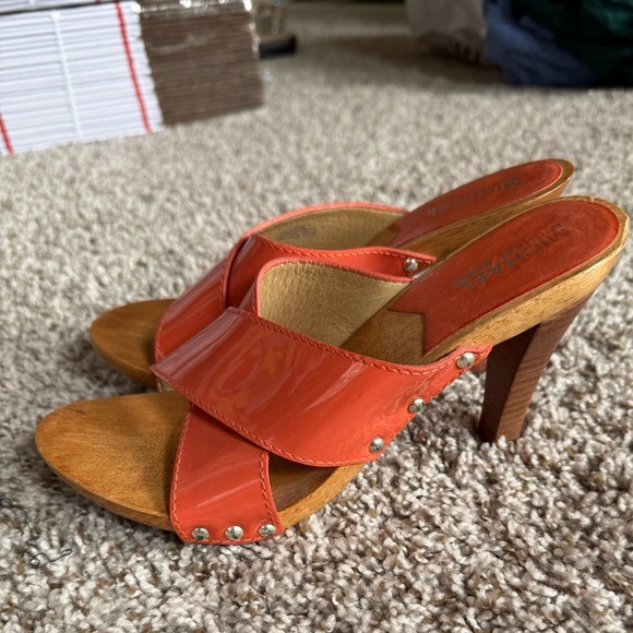 Michael Kors Shoes - Michael Kors Orange Heeled Sandals